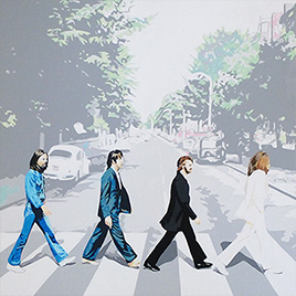 The Beatles Abbey Road Painting