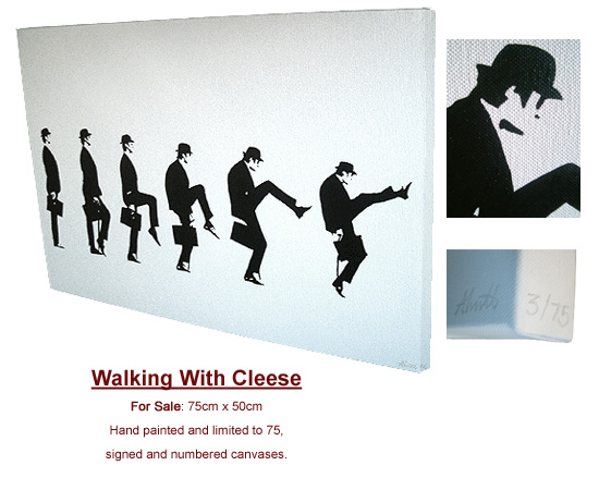 John Cleese Ministry of silly walks Limited edition Painting
