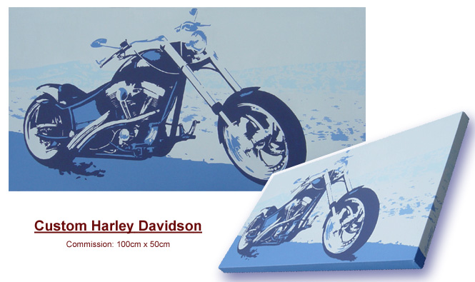 Custom Harley Davidson Painting
