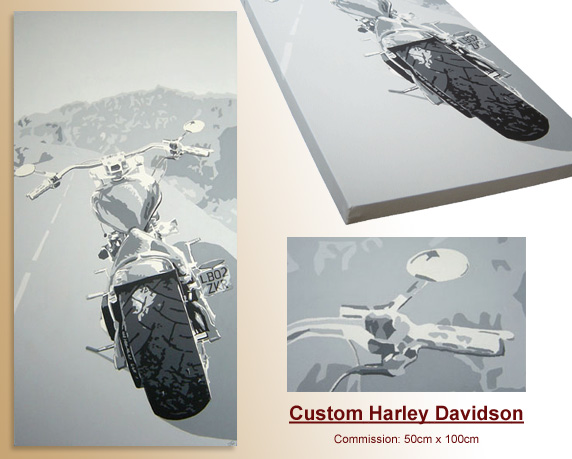 Custom Harley Davidson Painting