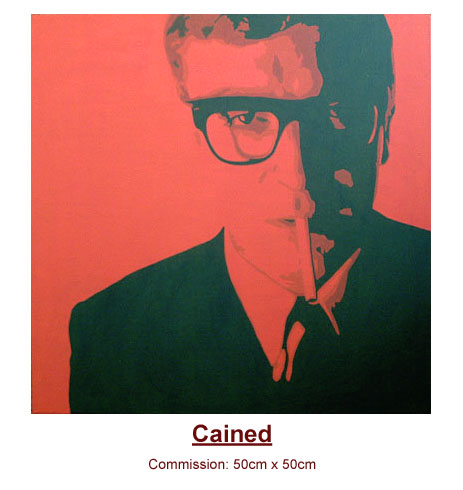 Michael Caine Painting