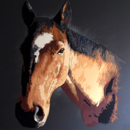 Horse portrait Painting
