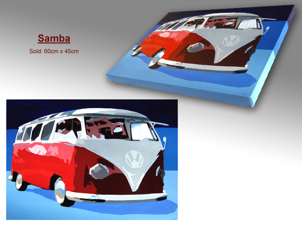 Samba VW Split Screen Painting