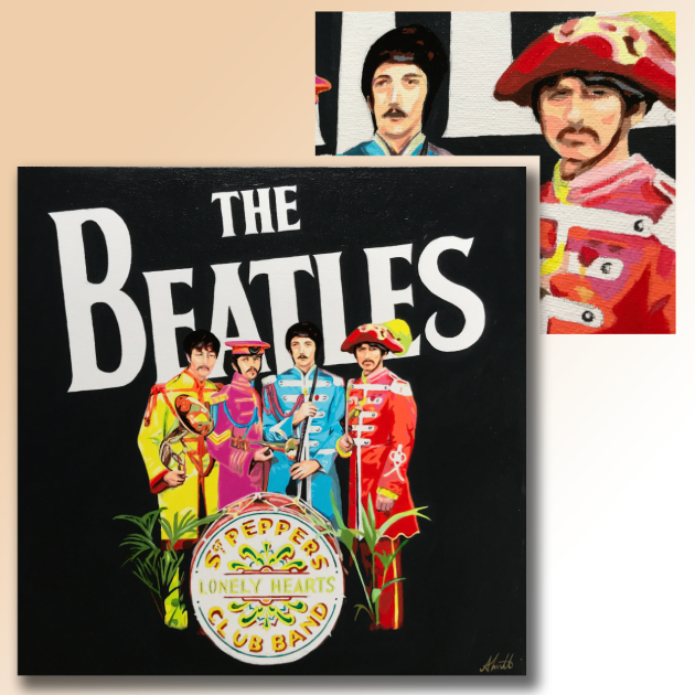 The Beatles Sgt Pepper Commission Painting